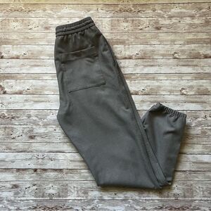 ZARA Trouser Material Pull On Elastic Waist Joggers Grey Size Small